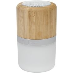 Altavoz de bambú con Bluetooth® y luz Personalizado 6124151