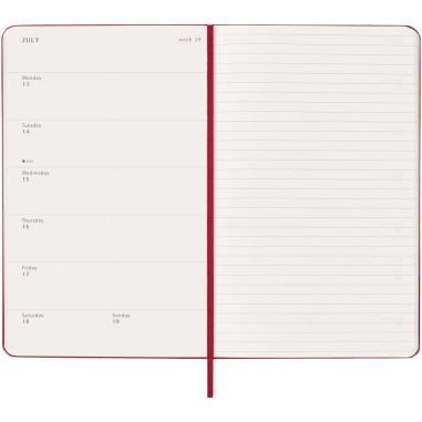 Planificador semanal L con tapa dura de 12...