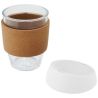 Vaso de vidrio borosilicato de 360 ml con agarre de corcho y tapa de silicona Personalizado 6100665 - Imagen 9