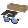 Gafas de sol polarizadas con cristal de espejo de PET reciclado/bambú en caja de regalo Personalizada 6127001 - Imagen 4