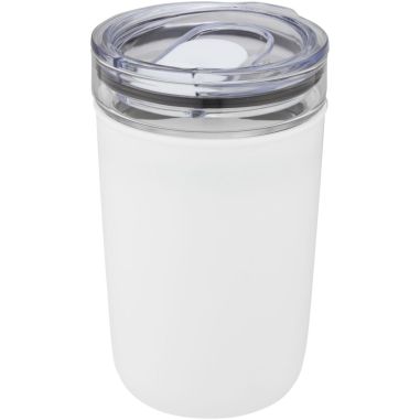 Vaso de vidrio de 420 ml con pared exterior de...