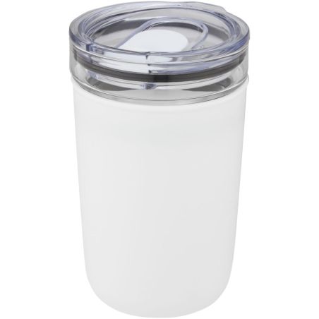 Vaso de vidrio de 420 ml con pared exterior de plástico reciclado Personalizado 6100675