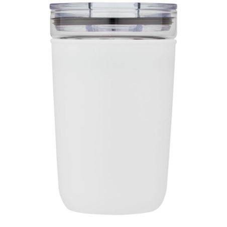 Vaso de vidrio de 420 ml con pared exterior de plástico reciclado Personalizado 6100675
