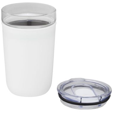 Vaso de vidrio de 420 ml con pared exterior de...