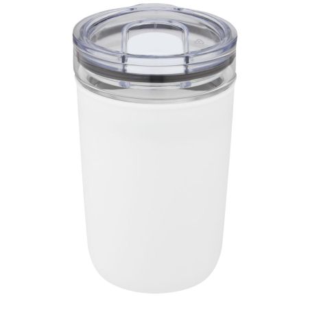 Vaso de vidrio de 420 ml con pared exterior de plástico reciclado Personalizado 6100675