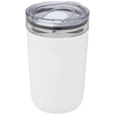 Vaso de vidrio de 420 ml con pared exterior de...