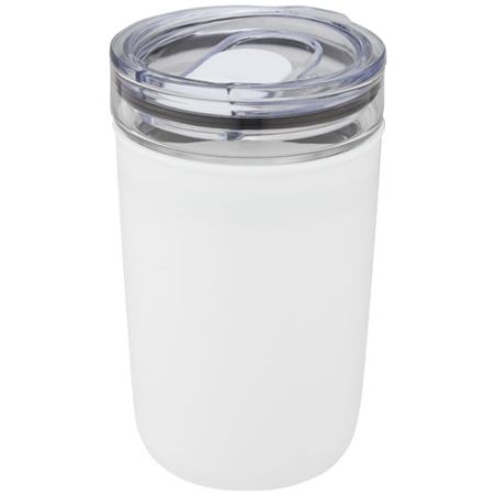 Vaso de vidrio de 420 ml con pared exterior de plástico reciclado Personalizado 6100675