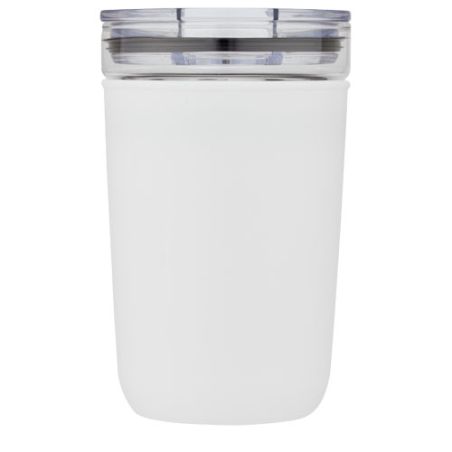 Vaso de vidrio de 420 ml con pared exterior de plástico reciclado Personalizado 6100675