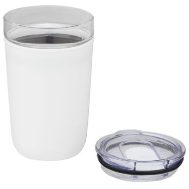 Vaso de vidrio de 420 ml con pared exterior de...