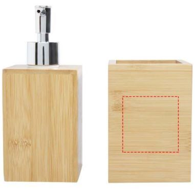 Set de baño de bambú de 3 piezas Personalizado...