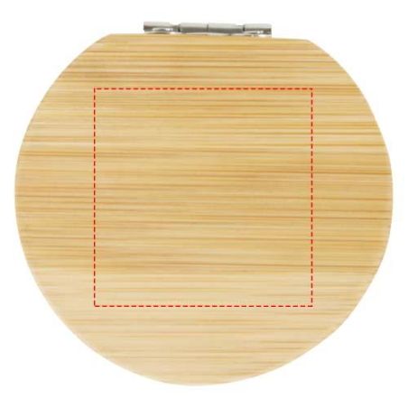 Espejo de bolsillo de bambú Personalizado 6126196