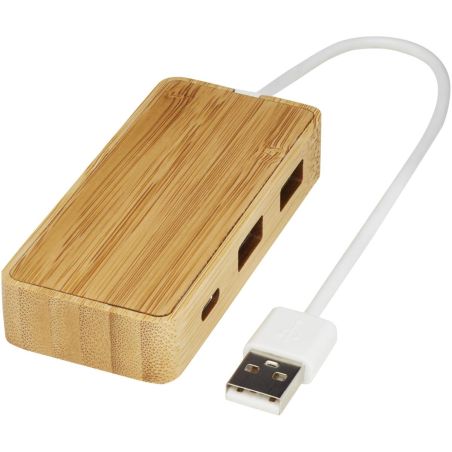 Hub USB de bambú Personalizado 6124306