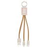 Cable de carga 3 en 1 de paja de trigo y corcho Personalizada 6124294 - Imagen 7