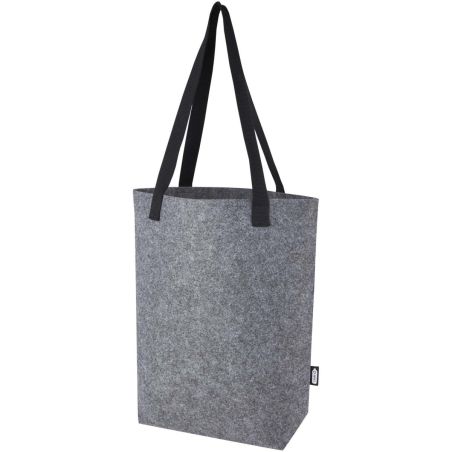 Bolsa Tote de fieltro reciclado GRS con fondo ancho de 12 L Personalizada 6120662