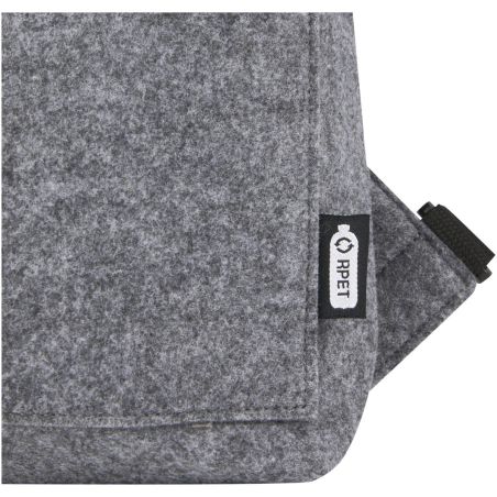 Bolsa para bicicleta enrollable de fieltro reciclado GRS de 13 L Personalizada 6120663