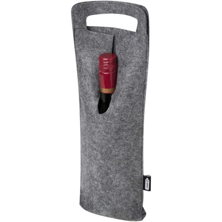 Bolsa de vino de fieltro reciclado GRS de 75 cl Personalizada 6120665