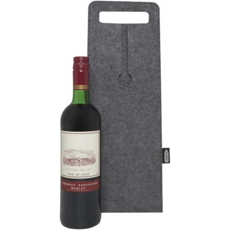 Bolsa de vino de fieltro reciclado GRS de 75 cl Personalizada 6120665