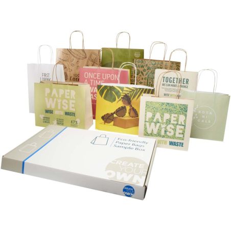 Kit de muestras de bolsas de residuos agrícolas y de papel kraft Personalizada 61PW003