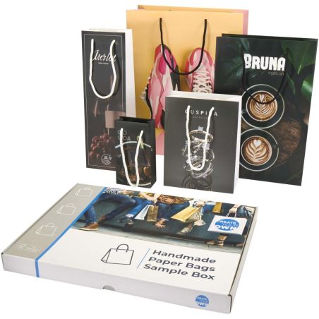 Kit de muestras de bolsas de papel integra hechas a mano Personalizada 61PW004