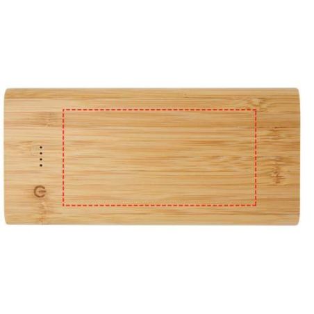 Batería externa de 10,000 mAh de bambú Personalizada 6124323