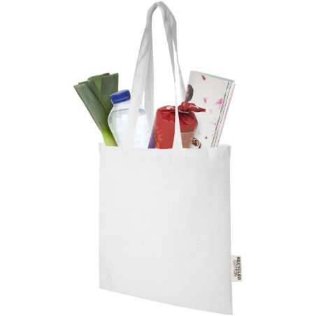 Bolsa Tote de algodón reciclado GRS de 140 g/m2 de 7 L Personalizada 6120695