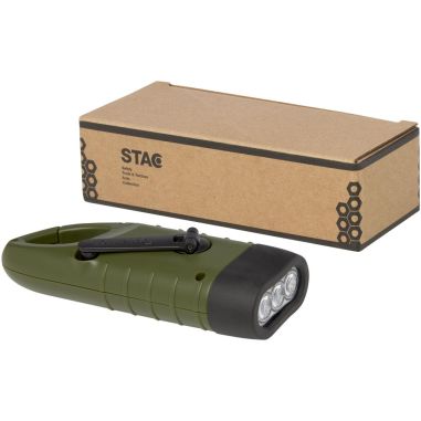 Linterna de dinamo solar con mosquetón de...