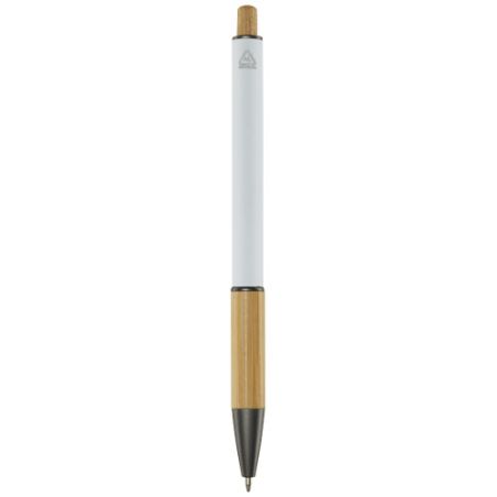 Bolígrafo de aluminio reciclado (tinta azul) Personalizado 6107876