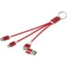 Cable de carga 4 en 1 de aluminio reciclado con llavero Personalizado 6124382 - Imagen 5