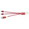 Cable de carga 4 en 1 de aluminio reciclado con llavero Personalizado 6124382 - Imagen 6