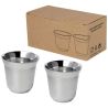 Juego de tazas para espresso de acero inoxidable de 80 ml con certificado RCS Personalizada 6100804 - Imagen 7