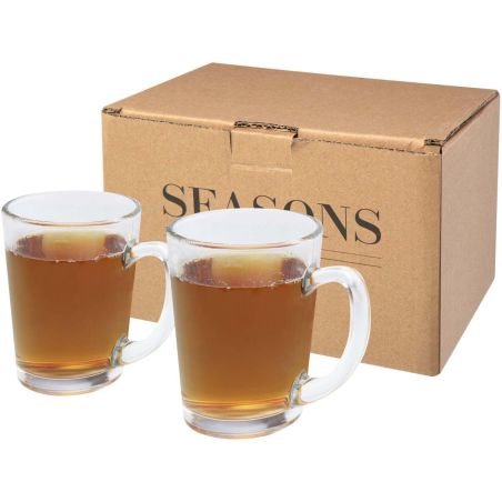 Set de 2 vasos de vidrio para té Personalizado 6113394