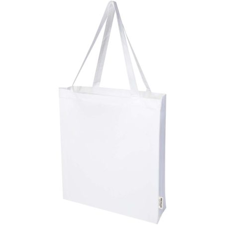 Bolsa Tote con refuerzos de algodón reciclado GRS de 140 g/m² de 12l Personalizada 6120733