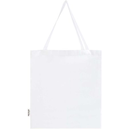 Bolsa Tote con refuerzos de algodón reciclado GRS de 140 g/m² de 12l Personalizada 6120733