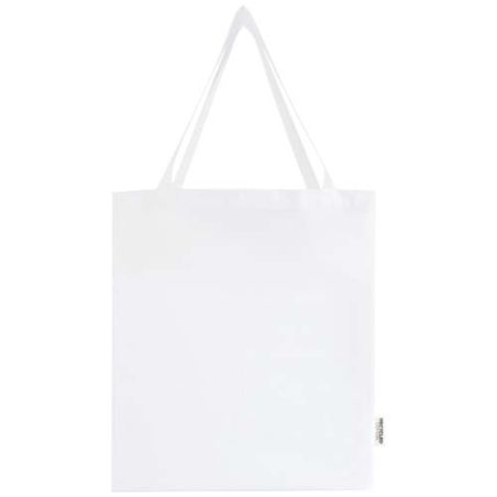 Bolsa Tote con refuerzos de algodón reciclado GRS de 140 g/m² de 12l Personalizada 6120733