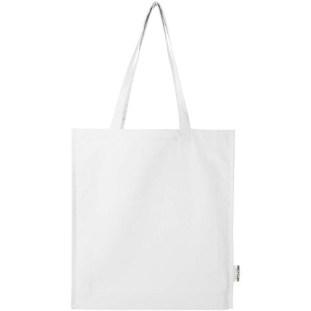 Bolsa Tote algodón reciclado 100% GRS con refuerzos de 270 g/m² 14L Personalizada 6120737