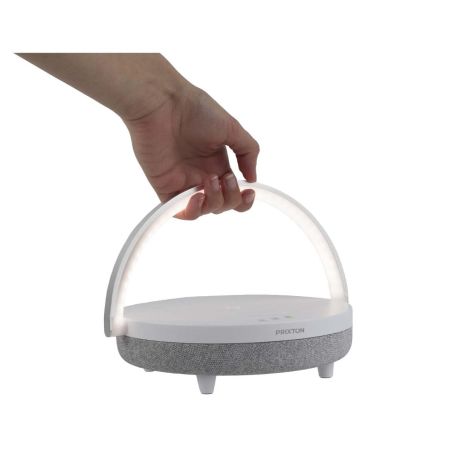 Altavoz Bluetooth® 4 en 1 de 10 W con luz LED y base de carga inalámbrica Personalizado 62PA160
