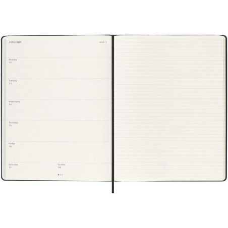 Agenda semanal XL de 12 meses con tapa dura Personalizada 6107950