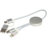 Cable 5 en 1 de aluminio y plástico reciclado de 30 cm para sincronización de datos y carga rápida de 27 W Personalizado 6124424 - Imagen 34