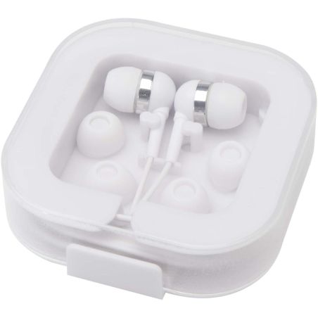 Auriculares tipo C con cable y caja de plástico reciclado Personalizada 6124437