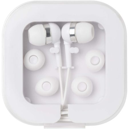 Auriculares tipo C con cable y caja de plástico reciclado Personalizada 6124437