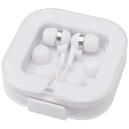 Auriculares tipo C con cable y caja de plástico reciclado Personalizada 6124437