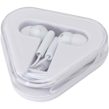 Auriculares con caja de plástico reciclado Personalizada 6124439