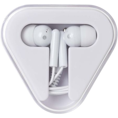 Auriculares con caja de plástico reciclado Personalizada 6124439