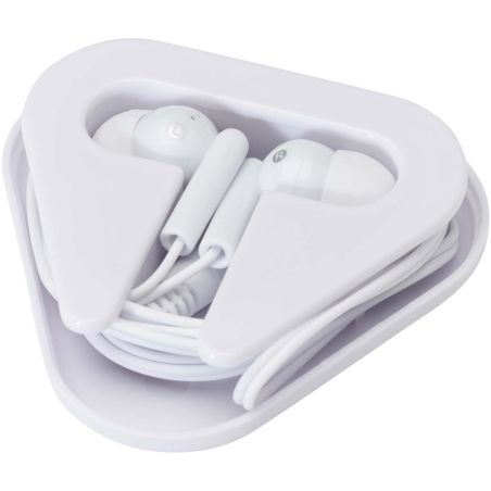 Auriculares con caja de plástico reciclado Personalizada 6124439