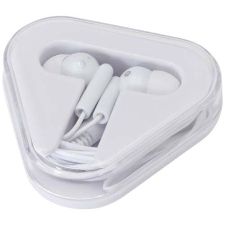 Auriculares con caja de plástico reciclado Personalizada 6124439