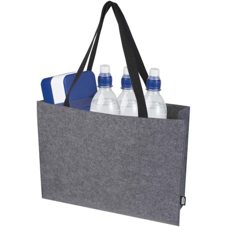Bolsa Tote con refuerzo de fieltro reciclado GRS de 20 L Personalizada 6130075
