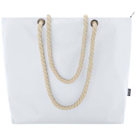 Bolsa de playa refrigeradora de material reciclado GRS con asas de cuerda 23L Personalizada 6130079