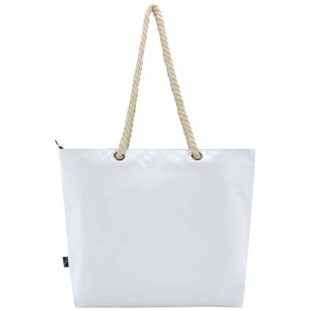 Bolsa de playa refrigeradora de material reciclado GRS con asas de cuerda 23L Personalizada 6130079