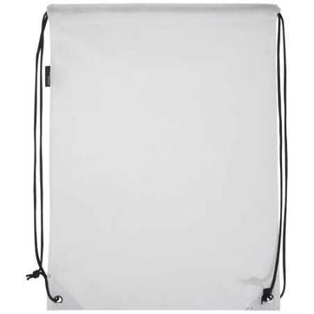 Bolsa de tela sin tejer de material reciclado GRS con cordón de 5 l Personalizada 6130080