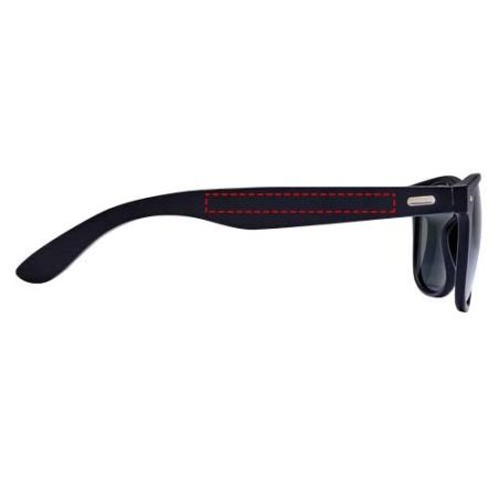 Gafas de sol de bambú con revestimiento en negro Personalizada 6127054